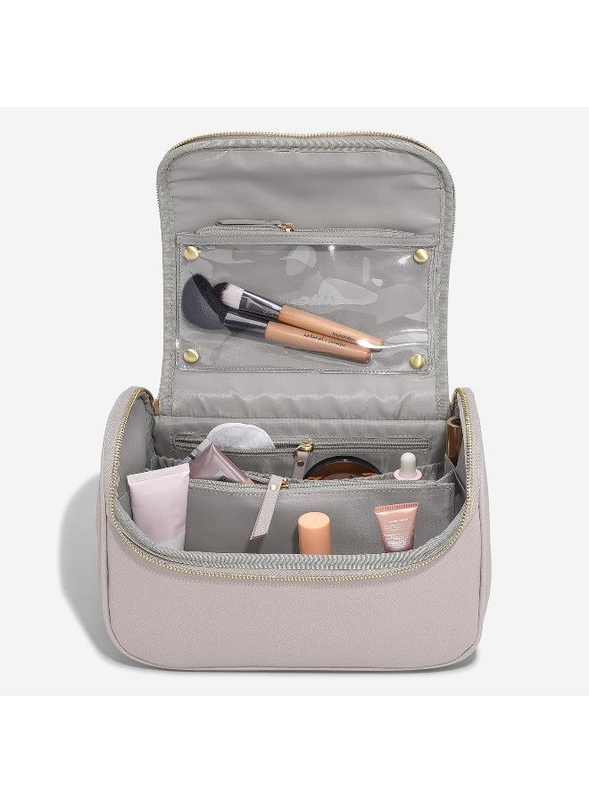 Stackers حقيبة تجميل كبيرة من ستاكرز باللون البيج - Image 3