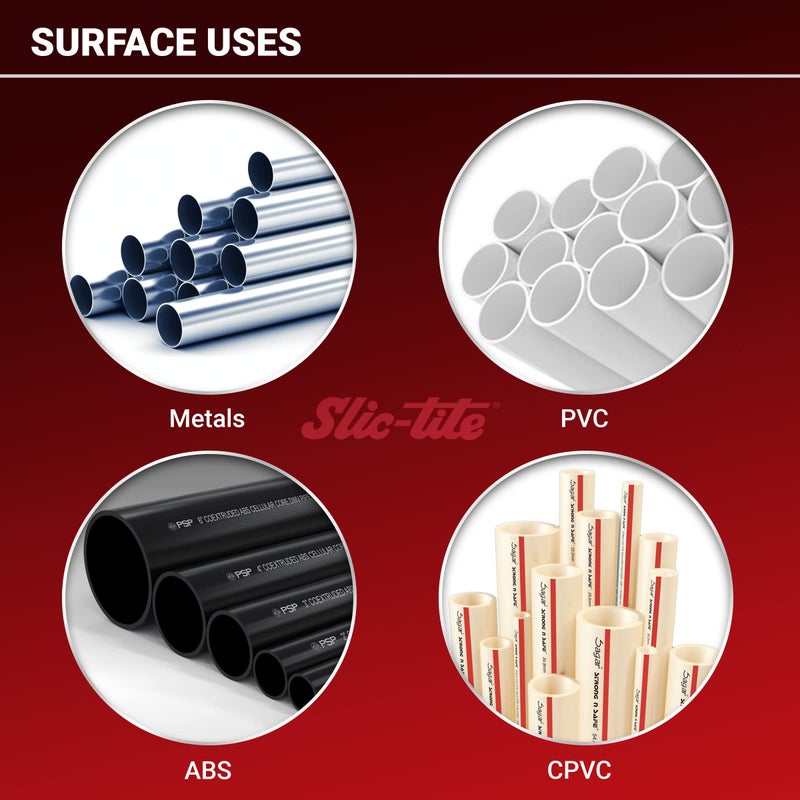 La-Co معجون ختم الخيوط الفاخر LA-CO 42029 Slic-Tite مع PTFE، من -50 إلى 500 درجة فهرنهايت، 1 باينت في وعاء Brush-N-Cap - Image 4