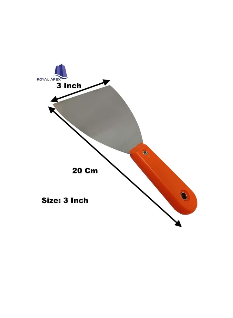 Stainless Steel Joint Knife Flexible Drywall Joint Knife with Comfortable Handle for Decorating Tools Strong Paint Scraper Filler Knife Paint Removal Scraper 3 Inch - Image 3