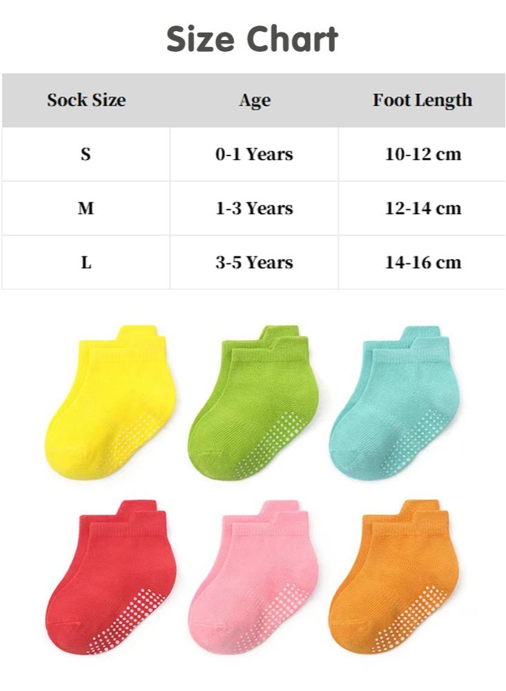 سوبر زي يوث 12 أزواج الطفل الجوارب ، عدم الانزلاق الكاحل الجوارب للبنين والبنات ، الطفل قبضة الجوارب - Image 2