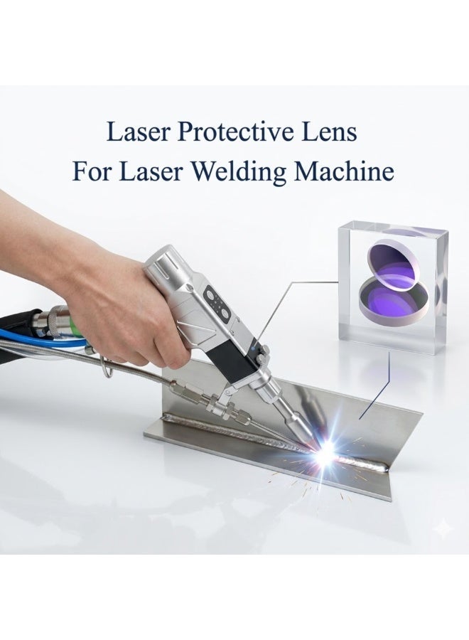 Aoura Grp Laser Protective Lens D18x2mm Pack of 3 | 1064nm Universal Protective Window for 1000-3000W 4-in-1 Handheld Laser Welding Machine - Image 4
