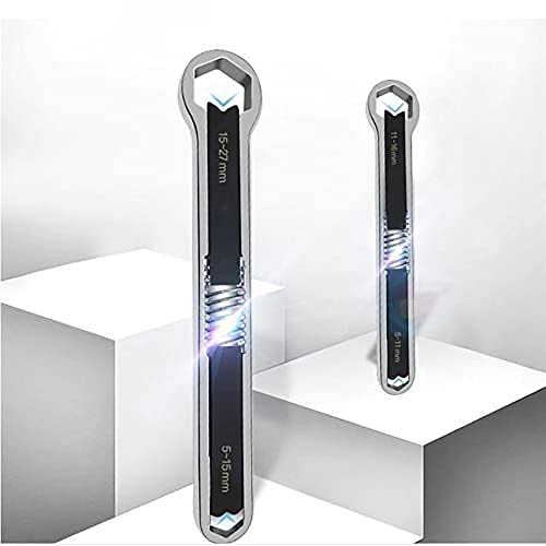 Ostin Universal Wrench Set Metric SAE Drop Forged Wrench 511mm1115mm 515mm1527mmWrench for Multiple Sizes Nuts Set Of 2 - Image 1