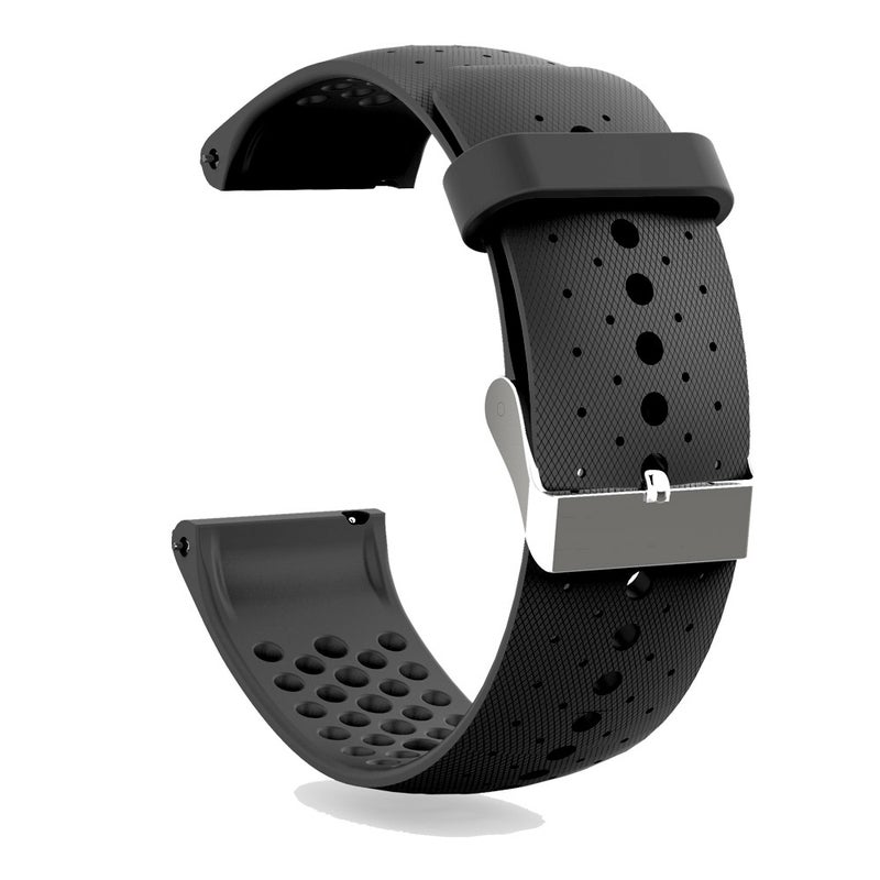 erorex For Polar Vantage M Silicone Watch Band(Black) - Image 3