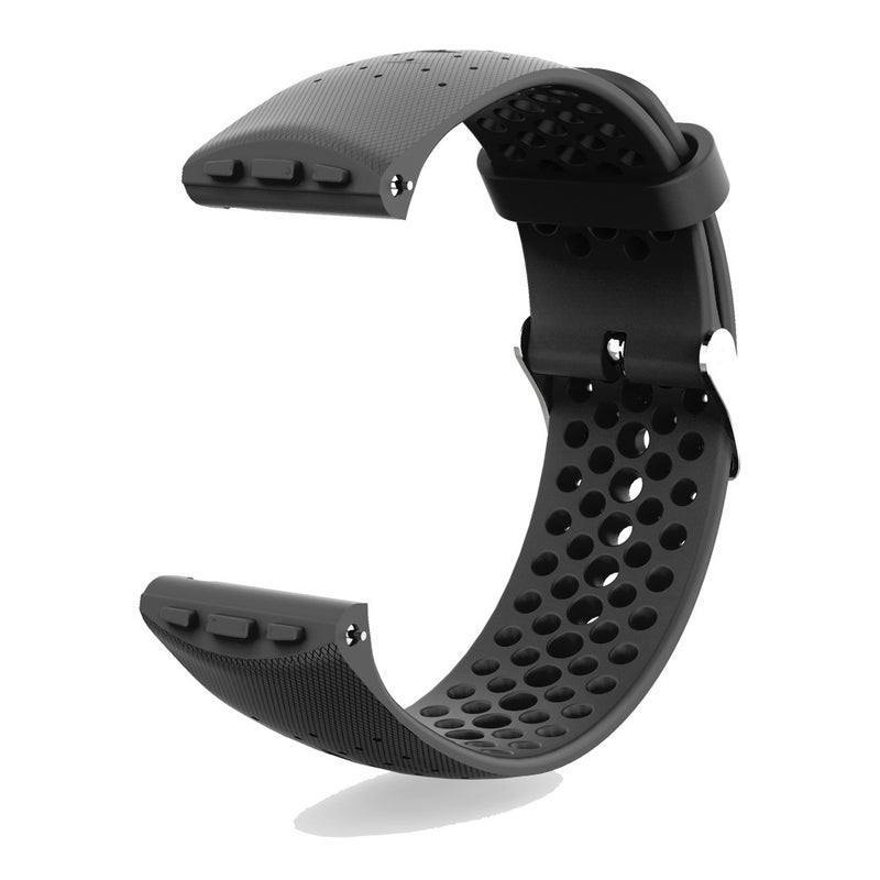 erorex For Polar Vantage M Silicone Watch Band(Black) - Image 2