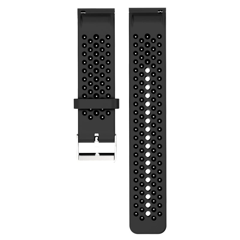 erorex For Polar Vantage M Silicone Watch Band(Black) - Image 4