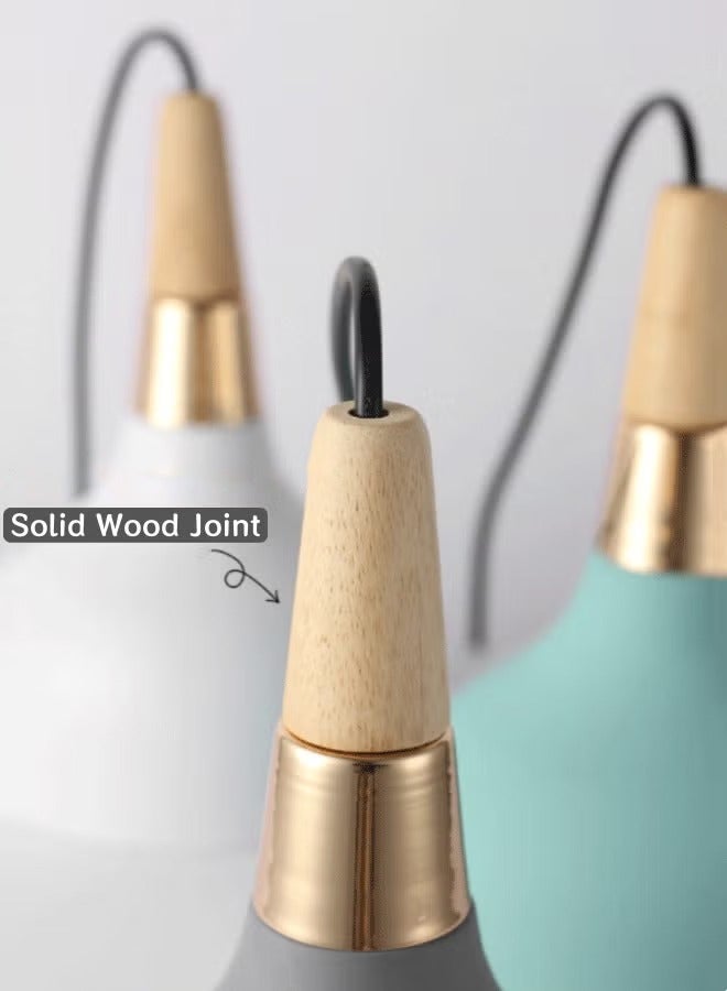 Poxvalzor Pendant Light,  Hanging Ceiling Light  12W Pendant Lamp Ceiling Swag Light Chandelier Light with 3 Colors Light for Kitchen/Dining Room/Hallway/Bedroom - Image 5