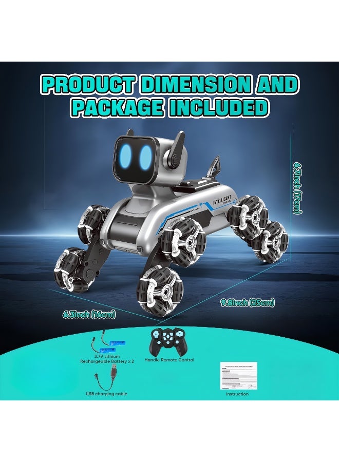 Children's Remote Control Robot Dog Toy, 2.4ghz 8wd Gesture Sensing Stunt Rc Car, With Music and Lights, Suitable for Children's Birthday Gifts for Boys Aged 6-12, Entertainment  - Image 4