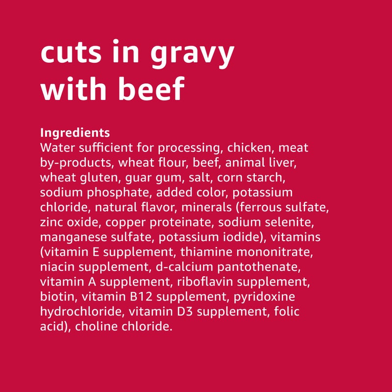 Amazon Basics Wet Dog Food Variety Pack, Country Stew Flavor and Cuts in Gravy with Beef, Made with Natural Ingredients, 13.2oz Cans (Pack of 12) - Image 4