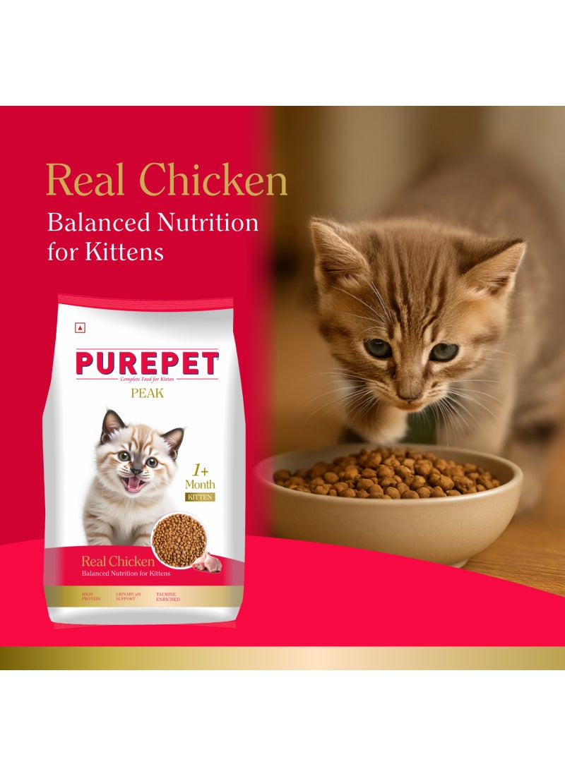 PUREPET Peak Kitten Dry Cat Food Real Chicken - Image 5
