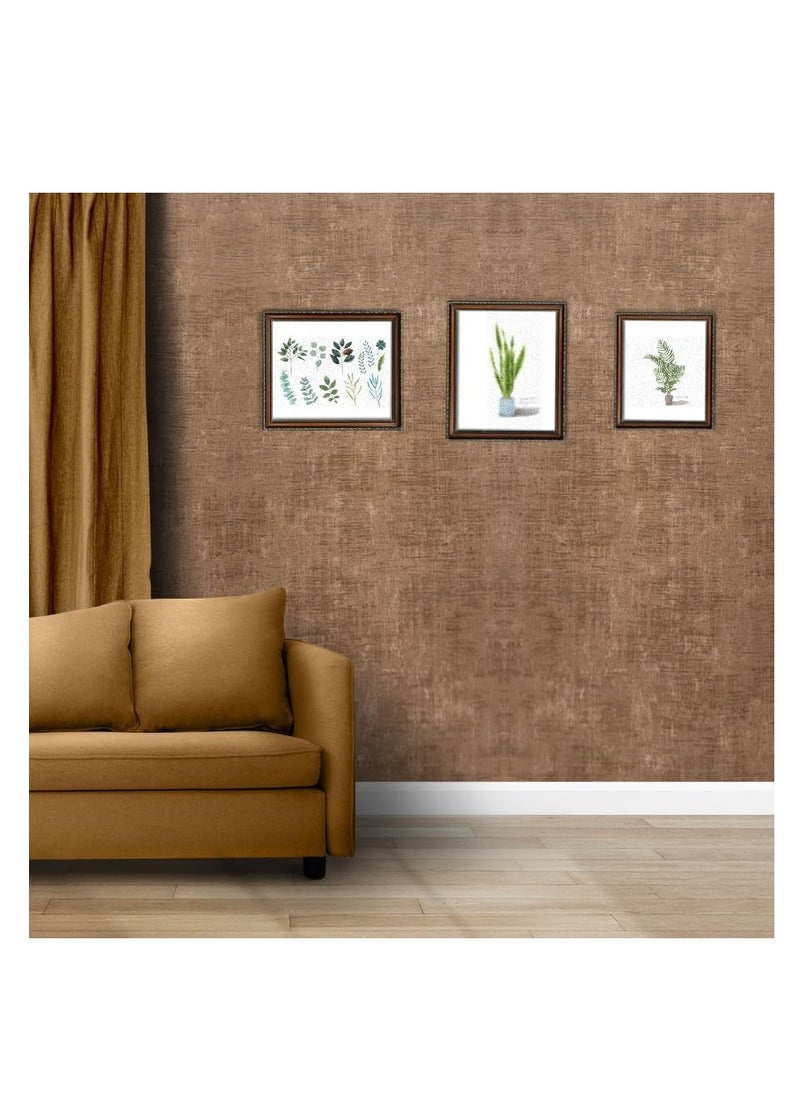 MAF Wallpaper MAF Wallpaper PR786111 Plain Wallpaper PVC Wallpaper For Office, Bedroom, Living Room, Room Decoration, Wall covering, Decorative Paper, Modern Wallpaper.. (Brown)  - Image 1