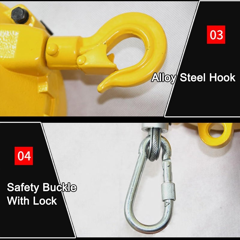 1pcs Retractable Spring Balancer Tool Holder - Heavy Duty Spring Balancer with Hook and Wire Rope(1-3kg) - Image 3