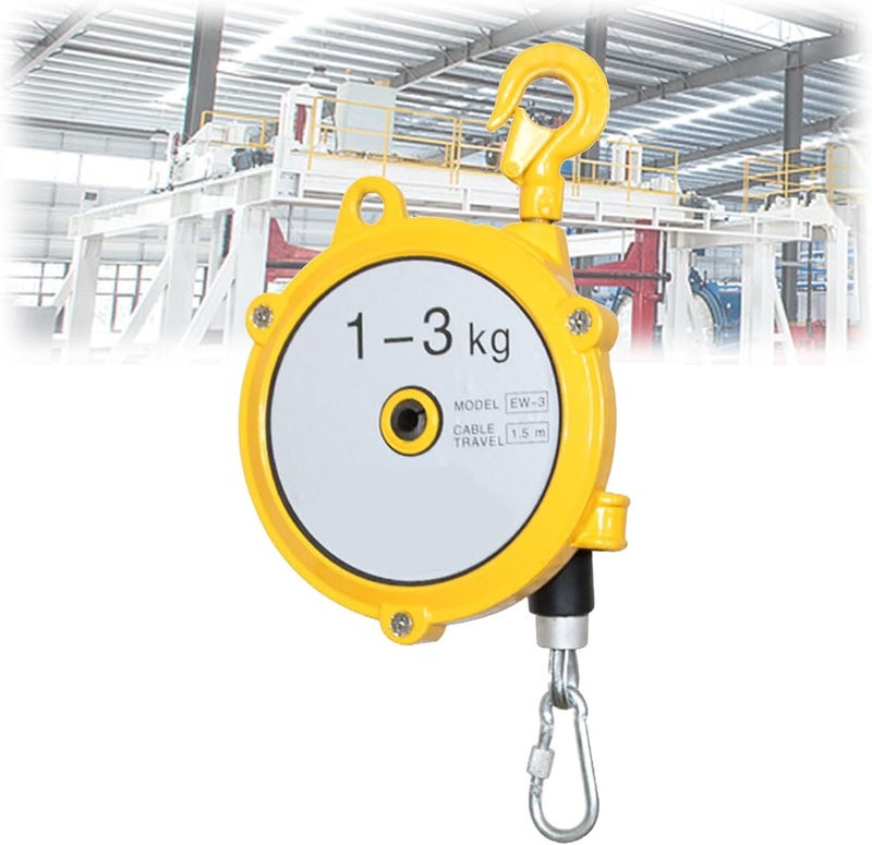 1pcs Retractable Spring Balancer Tool Holder - Heavy Duty Spring Balancer with Hook and Wire Rope(1-3kg) - Image 1