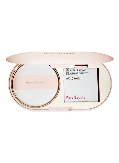 Blot & Glow Touch-Up - Oil-absorbing Paper and Puff Kit Blot & Glow Touch-Up
