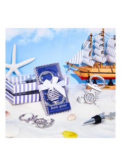 SYOSI 8PCS Anchor Bottle Stopper for Wine, Anchor Design Bottle Opener Wine Bottle Stopper Bottle Opener Nautical Anchor Bottle Stopper for Wedding Party Favors Holiday Birthday Souvenirs Guests  - Image 4