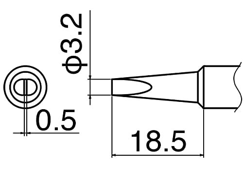 Hakko T19-D32 Soldering Iron Tip,3.2mm - Image 4
