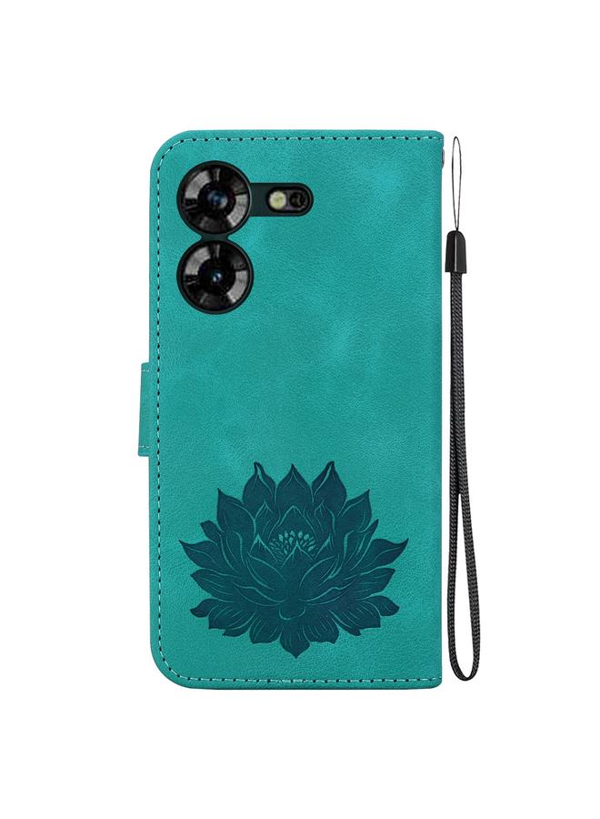 erorex Case For Tecno Pova 5 Lotus Embossed Leather Phone Case - Image 3