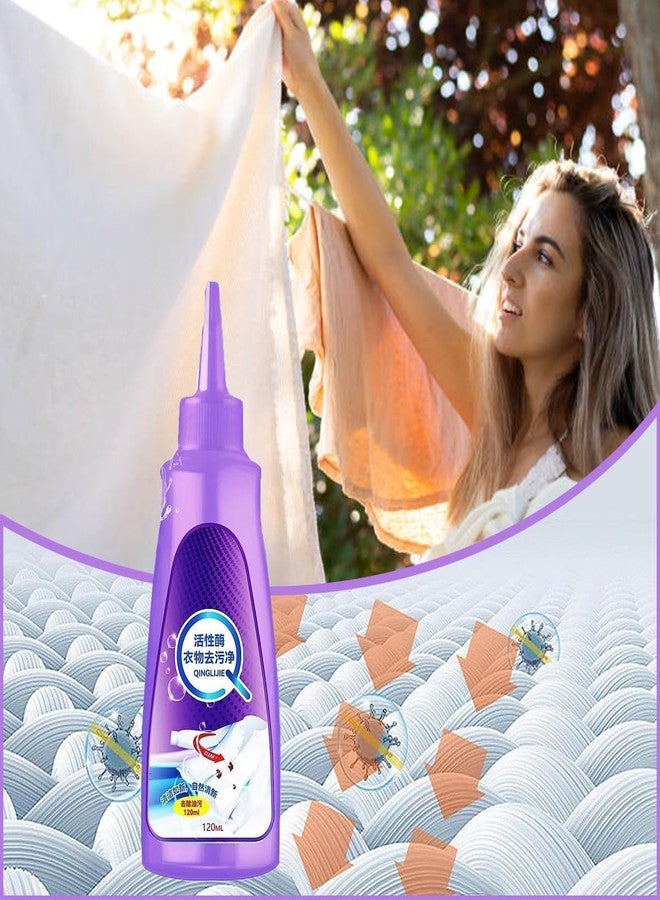 COOFANDY Active Laundry Cloth Stain Remover, Deep Cleaning Detergent for All Textiles, White Shirt Protection, Garment Stubborn Stain Cleaner Oil Remover (1 Pc) - Image 4