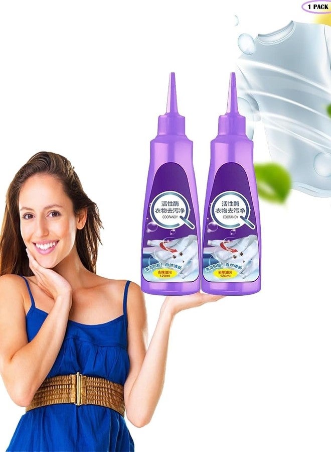 COOFANDY Active Laundry Cloth Stain Remover, Deep Cleaning Detergent for All Textiles, White Shirt Protection, Garment Stubborn Stain Cleaner Oil Remover (1 Pc) - Image 1