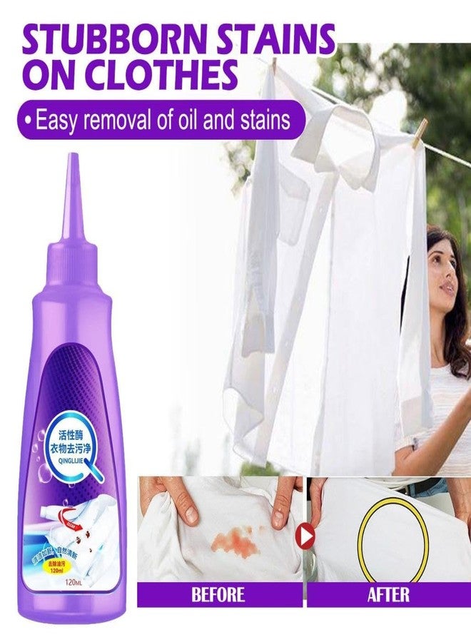 COOFANDY Active Laundry Cloth Stain Remover, Deep Cleaning Detergent for All Textiles, White Shirt Protection, Garment Stubborn Stain Cleaner Oil Remover (1 Pc) - Image 2