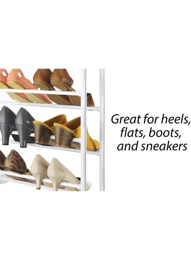 Whitmor Over The Door Shoe Rack 36 Pair White - Image 2