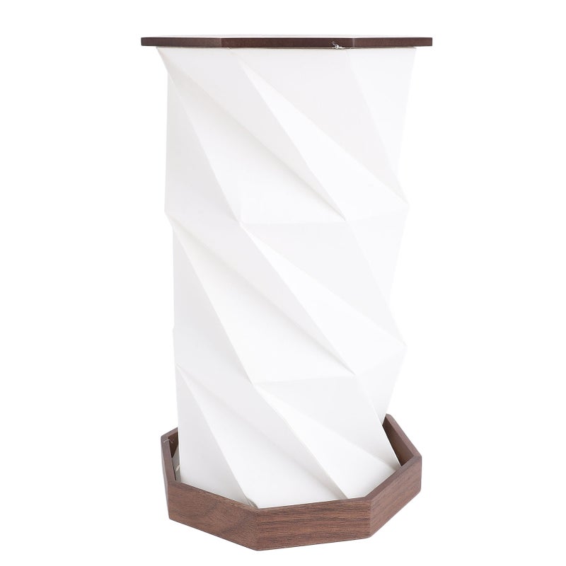 Dimmable Touch Lamp Foldable Paper & Wood Build - Usb Rechargeable 700mAh Battery Cordless Desk Lamp for Home Office Bedroom Living Room Camping - Image 4