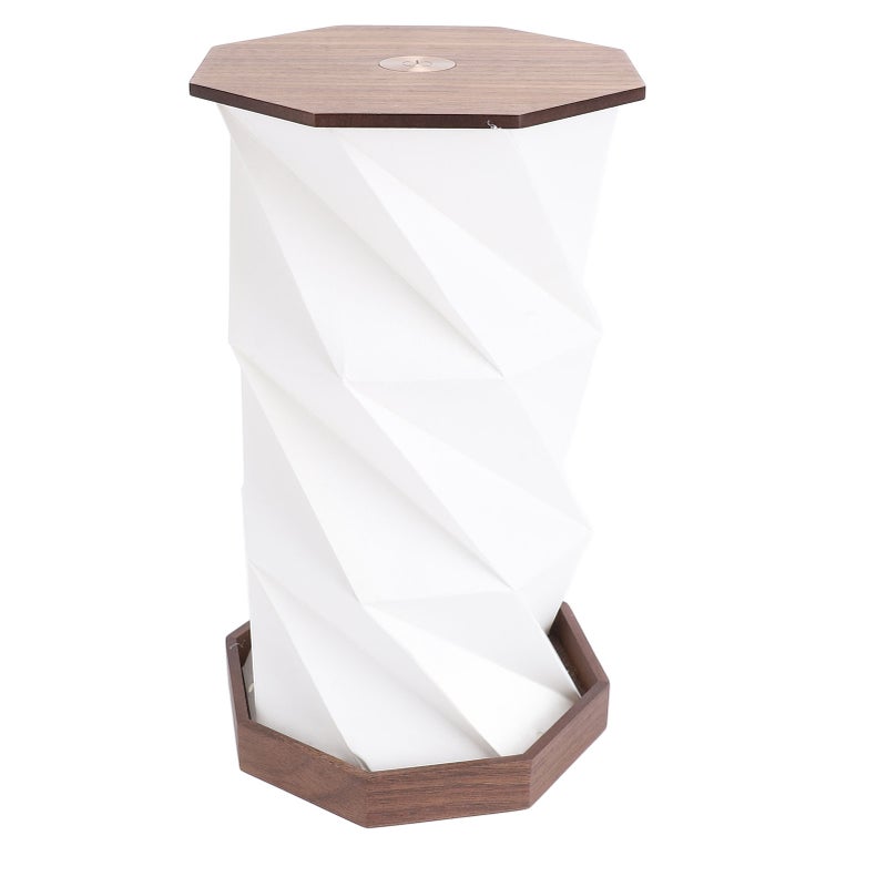 Dimmable Touch Lamp Foldable Paper & Wood Build - Usb Rechargeable 700mAh Battery Cordless Desk Lamp for Home Office Bedroom Living Room Camping - Image 2