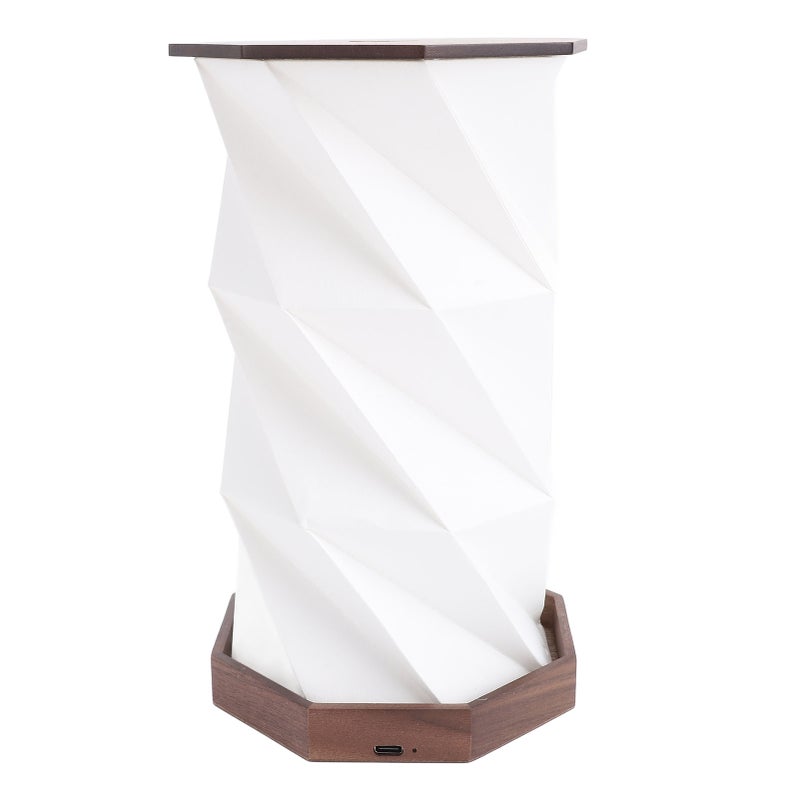 Dimmable Touch Lamp Foldable Paper & Wood Build - Usb Rechargeable 700mAh Battery Cordless Desk Lamp for Home Office Bedroom Living Room Camping - Image 5