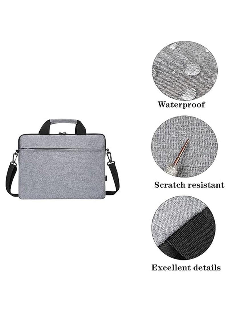 Hihonor Laptop Bag for Women Men Oxford Cloth Laptop Tote Bag Shoulder Bag Carrying Case Adjustable Shoulder 15.6 Inch (Black)  - Image 3