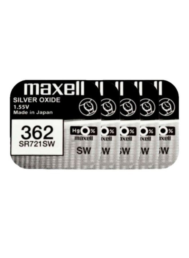 ماكسل 5-بطاريات ماكسيل 362/ SR721SW