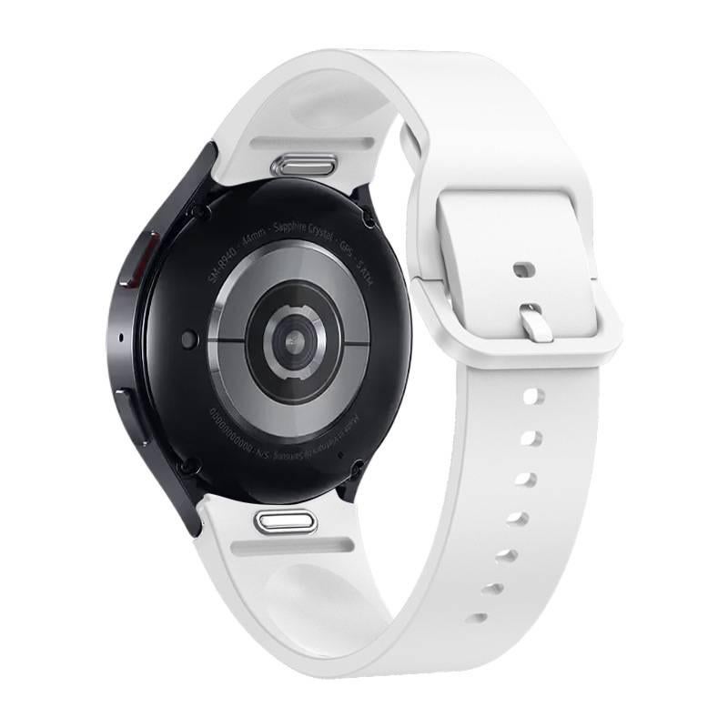 سوار ساعة ذكية باللون أسود قابل للتعديل رياضي من السيليكون متوافق مع Samsung Galaxy Watch 7 بملاءمة قابلة للتعديل وحزام ناعم للاستبدال اليومي - Image 5