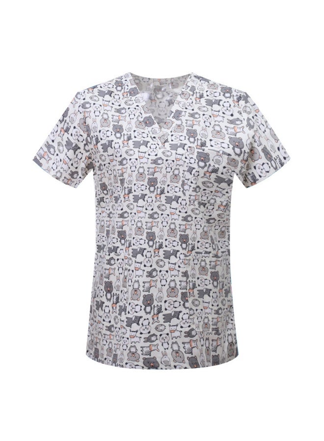 Loquat Womens Medical Scrubs various prints including cartoon cats - Image 1