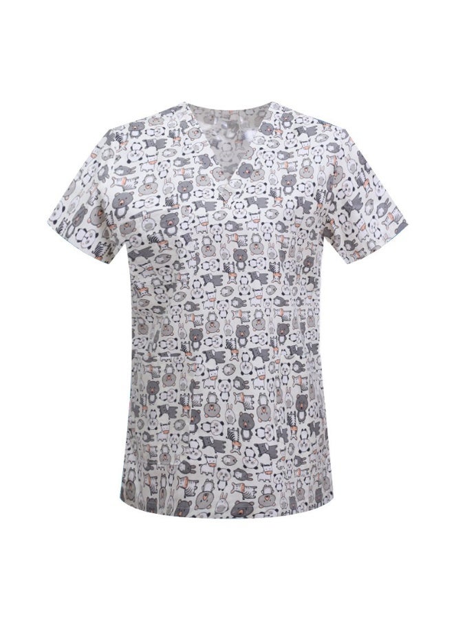 Loquat Womens Medical Scrubs various prints including cartoon cats - Image 2