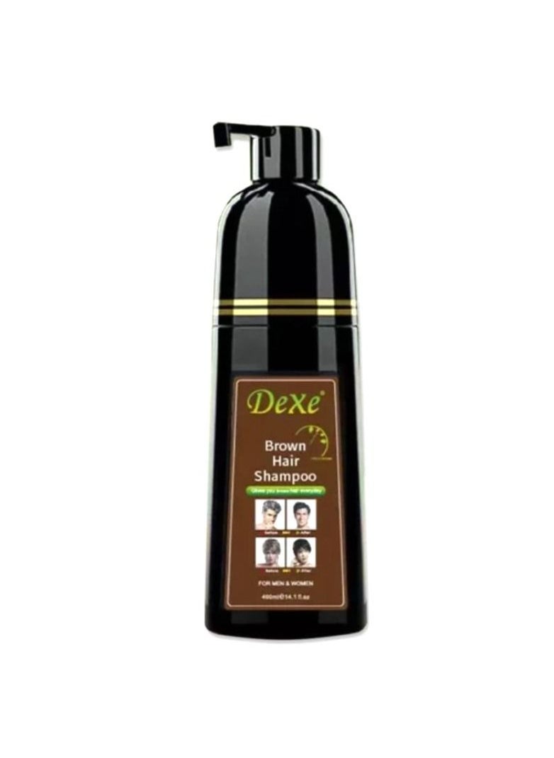 Dexe - Dexe Hair Color Shampoo Dark Brown 400ML - Image 1