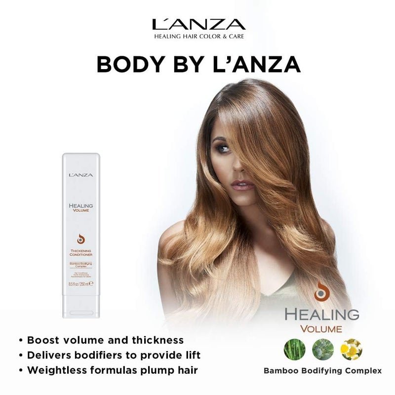 LANZA L'ANZA Healing Volume Thickening Conditioner, Boosts Shine, Volume, and Thickness of Fine Flat Hair, Hair Thickening Conditioner Rich With Bamboo and Keratin, Luxury Hair Care - Image 4