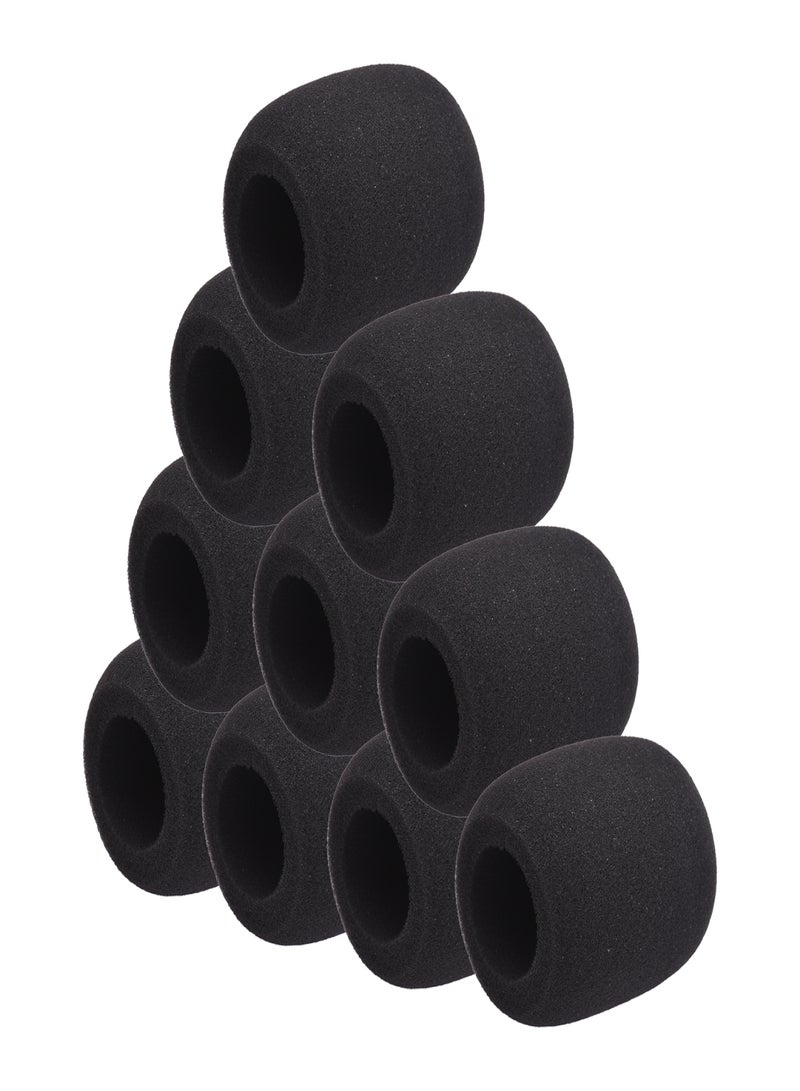 ammoon 10Pcs Microphone Foam Windshield Windscreen Noise Reduction Sponge Mic Cover for Handheld Condenser Microphone - Image 1