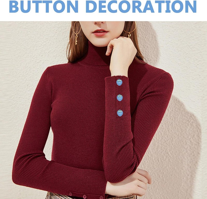 20pcs Blue Fruit-Shaped Buttons for ’ Sweater Cardigans, Sewing Craft Project Fasteners for Boys and Everyday Clothing Replacement - Image 3