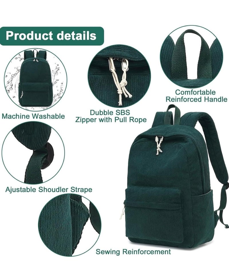 Santic حقائب ظهر للنساء/الرجال أنيقة وعصرية وعادية حقائب ظهر للكلية، حقيبة مصممة للمدرسة/الكلية/النزهة للبنات والنساء - Image 4