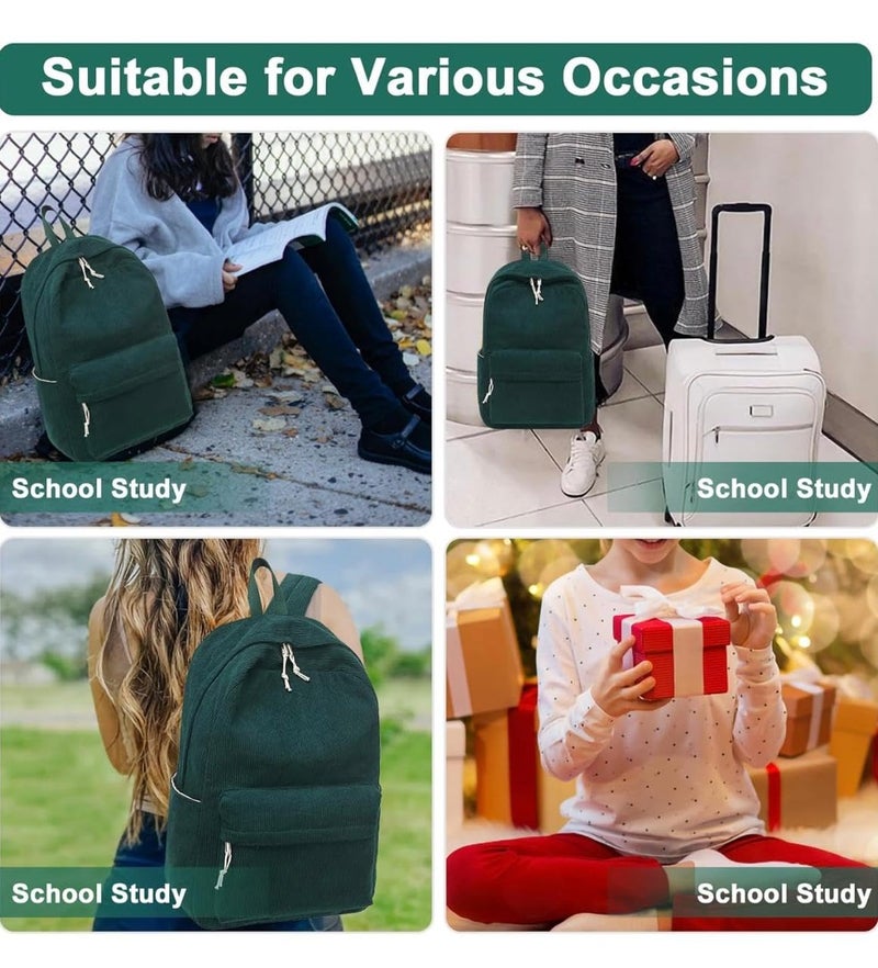 Santic حقائب ظهر للنساء/الرجال أنيقة وعصرية وعادية حقائب ظهر للكلية، حقيبة مصممة للمدرسة/الكلية/النزهة للبنات والنساء - Image 5