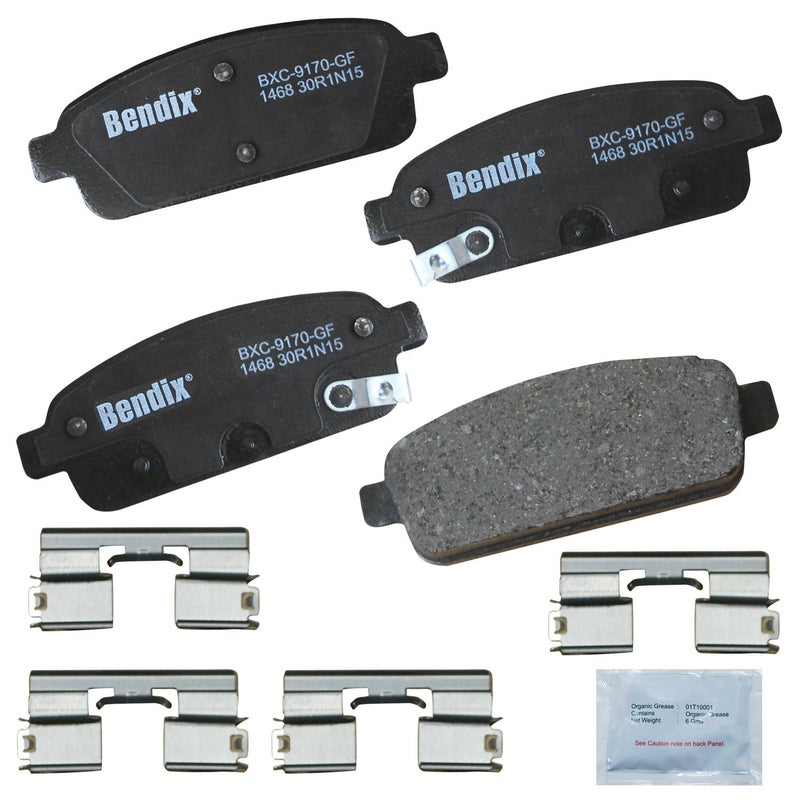 Bendix Priority1 CFC1468 Ceramic Rear Brake Pads for Select Models Buick Cascada, Encore, Verano, Cadillac ELR, Chevrolet Cruze, Cruze Limited, Orlando, Sonic, Trax, Volt - Image 3