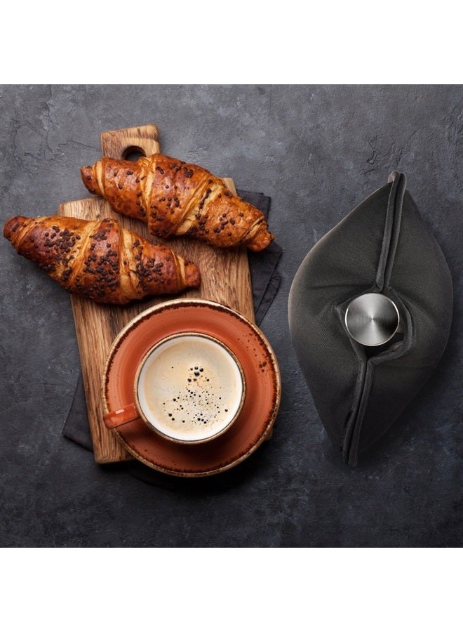 Muldale French Press Insulator - Designed to Keep your Coffee Warmer for Longer - Easy to Use French Press Coffee Warmer Cafetiere Cozy for Multiple Sizes (Black) - Image 4