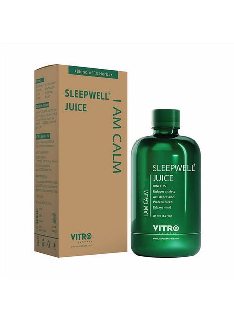 Sleepwell+ Blend Of Ashwagandha, Shankhpushpi And Valerian Juice For Better Quality Sleep And Relaxation | 500Ml