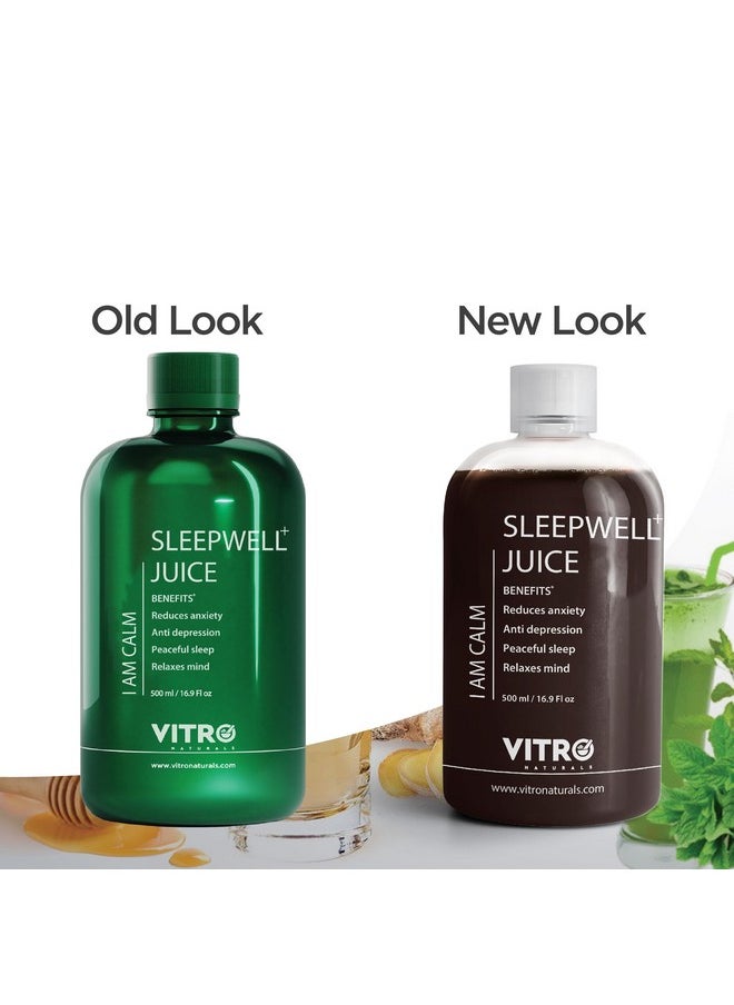 VITRO - Sleepwell+ Blend Of Ashwagandha, Shankhpushpi And Valerian Juice For Better Quality Sleep And Relaxation | 500Ml - Image 1