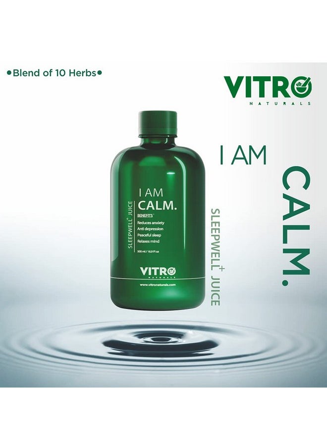 VITRO - Sleepwell+ Blend Of Ashwagandha, Shankhpushpi And Valerian Juice For Better Quality Sleep And Relaxation | 500Ml - Image 1