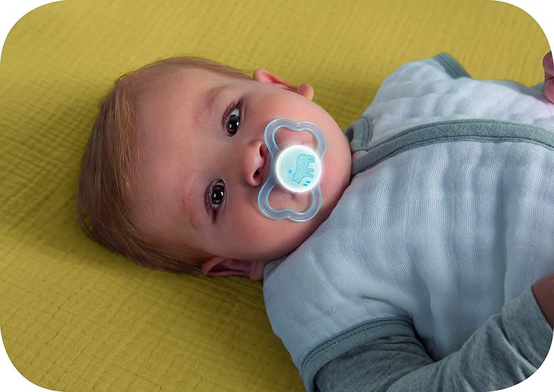 MAM Air Night & Day Baby Pacifier for Sensitive Skin, Glows in the Dark, 6-16 Months, Unisex, Value Pack of 9 - Image 5