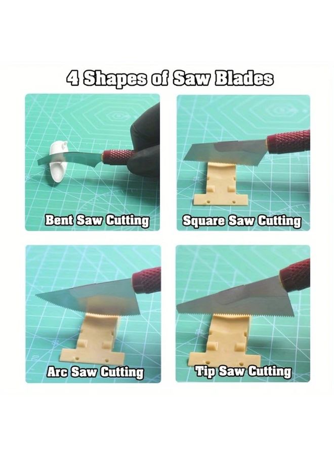 4pcs Mini Hand Saw Model Craft Tool DIY Craft Blade Forming Knife For Audiophiles - Image 5