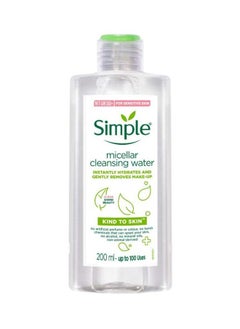 simple Kind to Skin Cleansing Water Micellar Instantly Soothing Make Up Remover 200 ml 