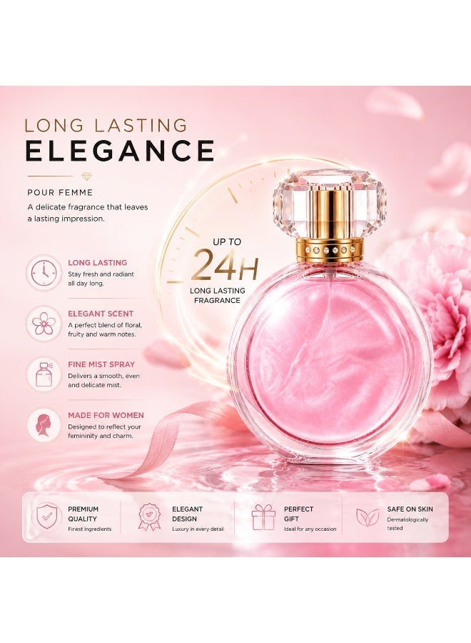 Soft Floral Sweet - Floral, Vanilla, Soft Sweet - Eau de Parfum Long-Lasting Fragrance for Women, Everyday Wear & Giftable, 3.4 Ounce / 100 ml - Image 4