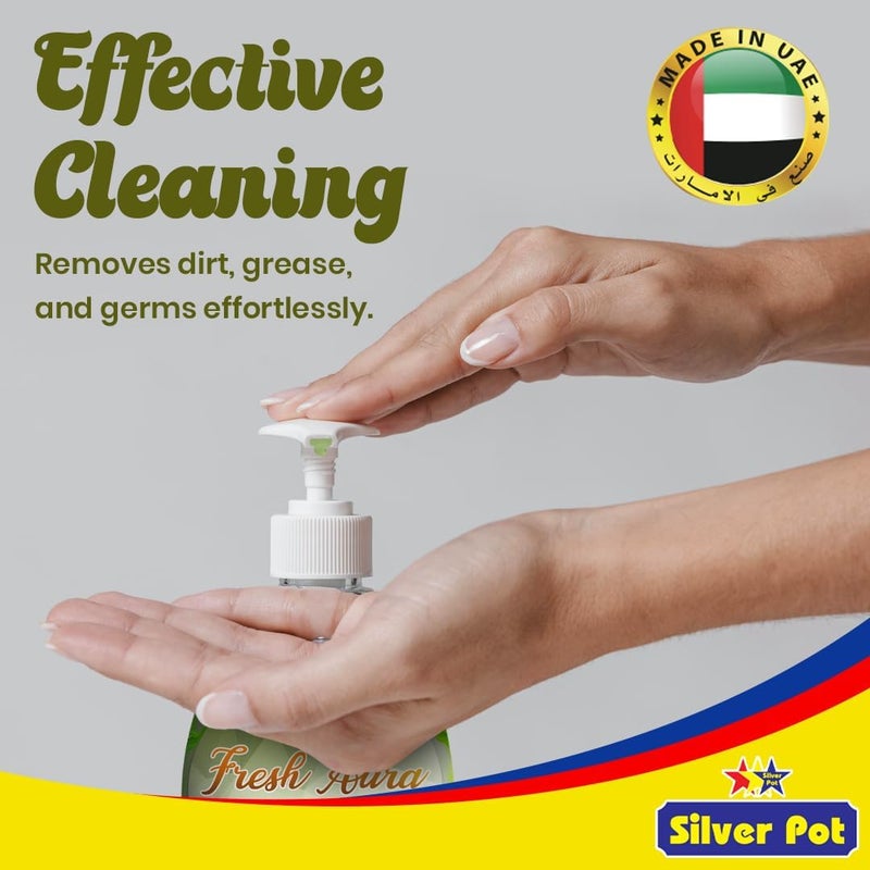 Silver Pot Fresh Kiwi & Melon Hand Wash - 400ml - Image 2