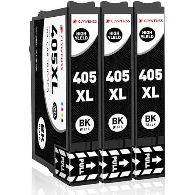 405XL INK CARTRIDGES FOR EPSON 405XL 405 XL INK FOR EPSON WORKFORCE PRO WF-7830DTWF WF-4820DWF WF-3820 WF-7840DTWF WF-4830DTWF WF-4820DWF WF-3825DWF WF-4825DWF WF-7835DTWF PRINTER - Image 1