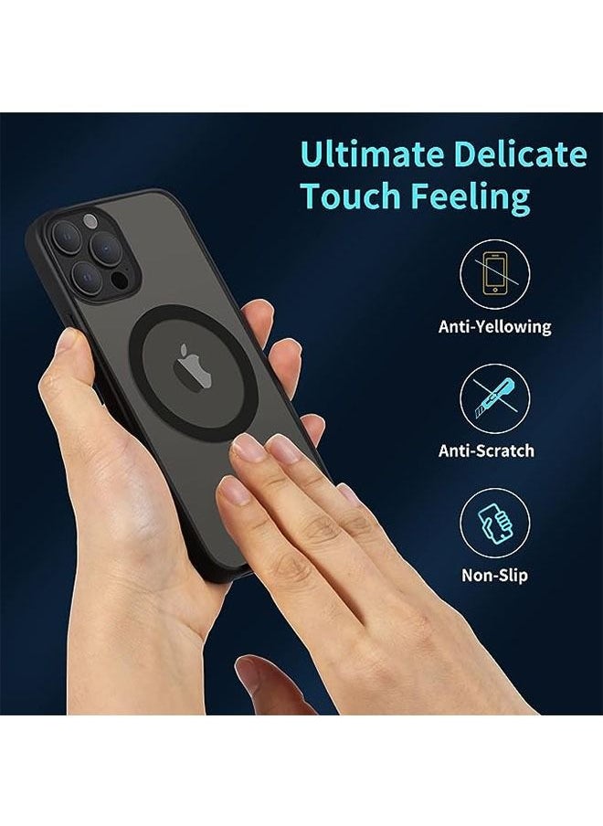 Ocean - iPhone 14 Pro Max Case (Black), Equipped With MagSafe Compatible Charging, Military Grade Anti Drop And Shockproof, With Edges Raised Above The Screen To Prevent Scratches And Wear - Image 1